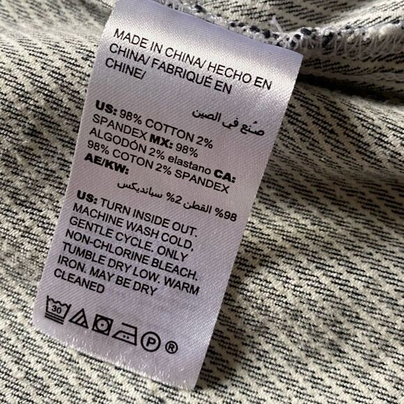 Chicos Striped Jean Jacket Button Front Black White Womens Size XL - Picture 15 of 16